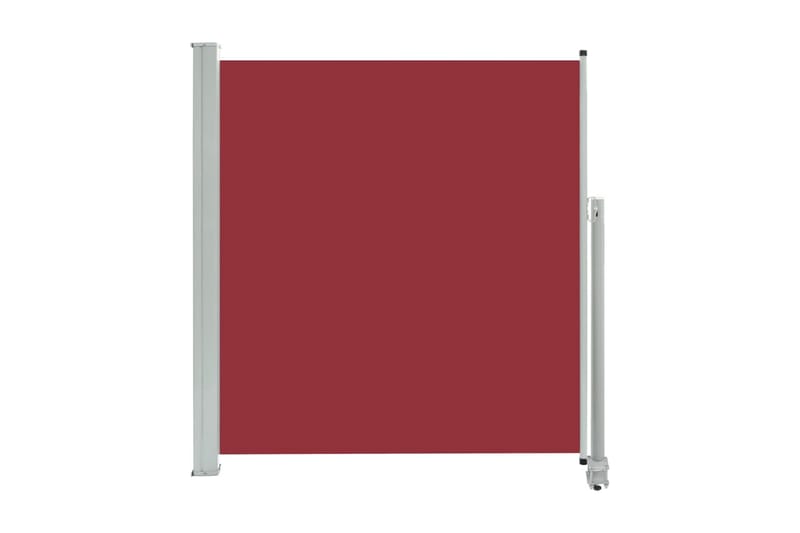 Infällbar sidomarkis 140x300 cm röd - Röd - Utemöbler - Solskydd - Markiser - Balkongmarkis