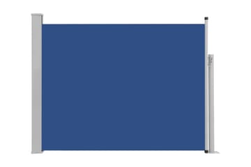 Infällbar sidomarkis 140x500 cm blå