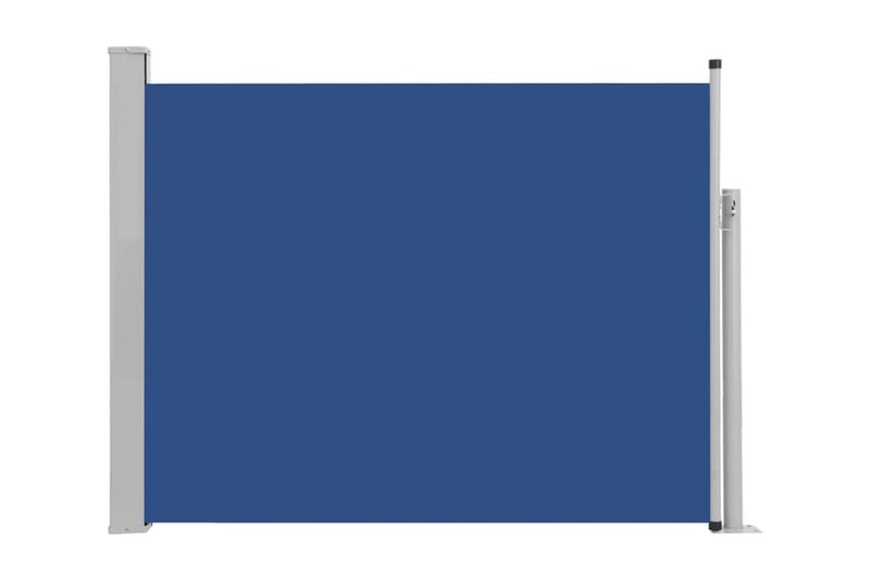 Infällbar sidomarkis 140x500 cm blå - Blå - Balkongmarkis - Markiser - Sidomarkis - Balkongskydd & insynsskydd balkong