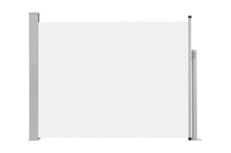 Infällbar sidomarkis 140x500 cm gräddvit - Vit - Balkongmarkis - Markiser - Sidomarkis - Balkongskydd & insynsskydd balkong