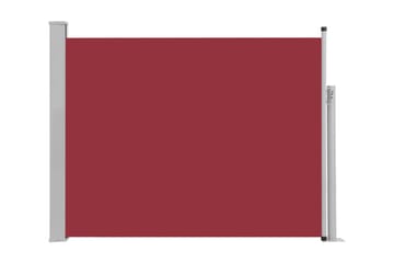 Infällbar sidomarkis 140x500 cm röd