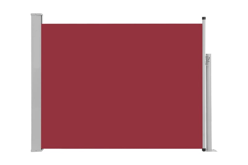Infällbar sidomarkis 140x500 cm röd - Röd - Markiser - Balkongmarkis - Balkongskydd & insynsskydd balkong - Sidomarkis