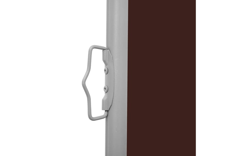 Infällbar sidomarkis 140x600 cm brun - Brun - Balkongmarkis - Markiser - Sidomarkis - Balkongskydd & insynsskydd balkong