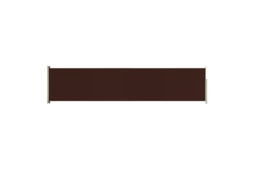 Infällbar sidomarkis 140x600 cm brun