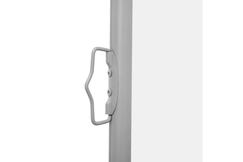 Infällbar sidomarkis 140x600 cm gräddvit - Vit - Utemöbler - Solskydd - Markiser - Balkongmarkis