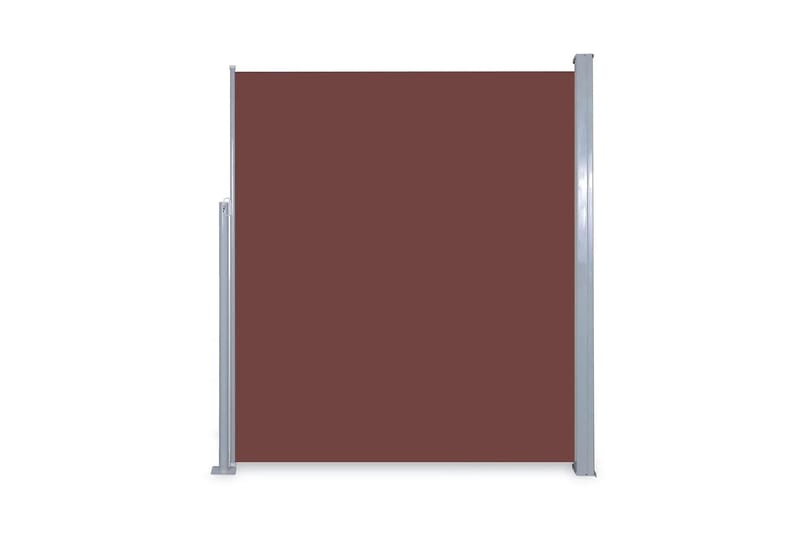 Infällbar sidomarkis 160x300 cm brun - Brun - Utemöbler - Solskydd - Markiser - Balkongmarkis