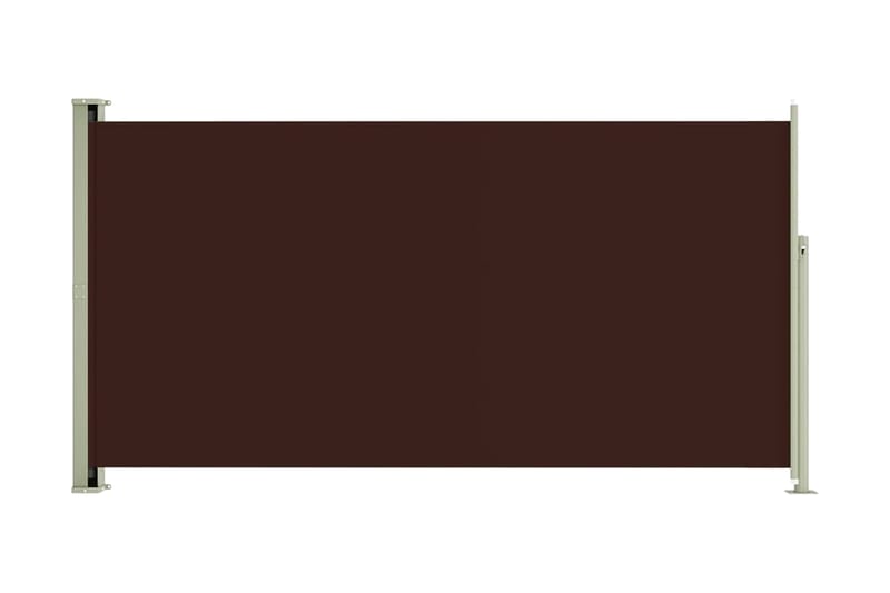 Infällbar sidomarkis 160x300 cm brun - Brun - Balkongmarkis - Markiser - Sidomarkis - Balkongskydd & insynsskydd balkong