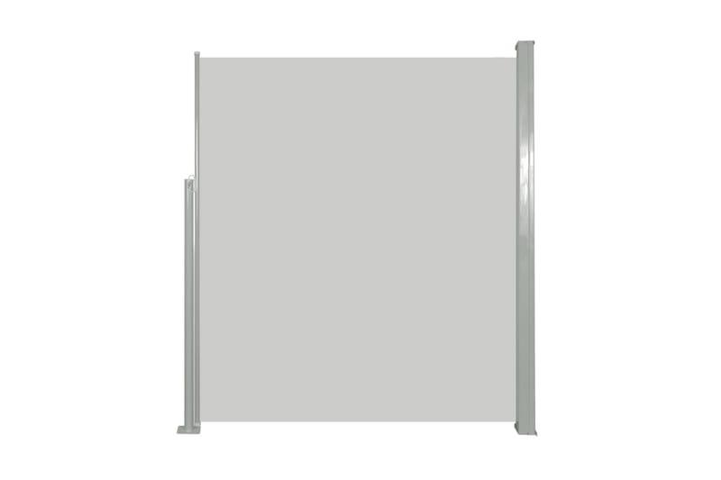 Infällbar sidomarkis 160x500 cm gräddvit - Vit - Balkongmarkis - Markiser - Sidomarkis - Balkongskydd & insynsskydd balkong