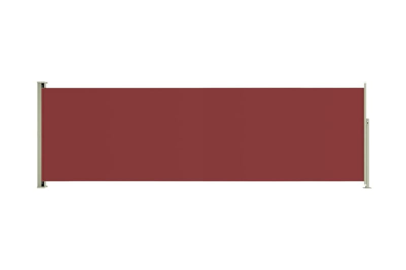 Infällbar sidomarkis 160x500 cm röd - Röd - Markiser - Balkongmarkis - Balkongskydd & insynsskydd balkong - Sidomarkis