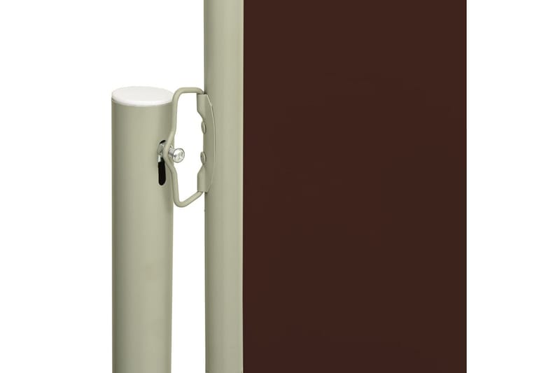 Infällbar sidomarkis 160x600 cm brun - Brun - Balkongmarkis - Markiser - Sidomarkis - Balkongskydd & insynsskydd balkong