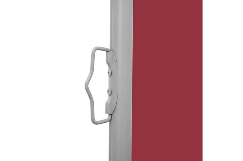 Infällbar sidomarkis 170x600 cm röd - Röd - Utemöbler - Solskydd - Markiser - Balkongmarkis