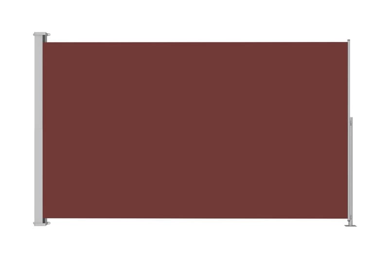 Infällbar sidomarkis 180x300 cm brun - Brun - Balkongmarkis - Markiser - Sidomarkis - Balkongskydd & insynsskydd balkong