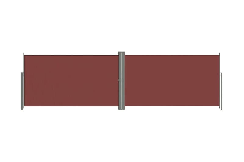 Infällbar sidomarkis 180x600 cm brun - Brun - Markiser - Balkongmarkis - Balkongskydd & insynsskydd balkong - Sidomarkis