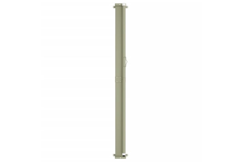 Infällbar sidomarkis 180x600 cm gräddvit - Vit - Utemöbler - Solskydd - Markiser - Balkongmarkis