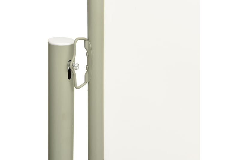 Infällbar sidomarkis 180x600 cm gräddvit - Vit - Utemöbler - Solskydd - Markiser - Balkongmarkis