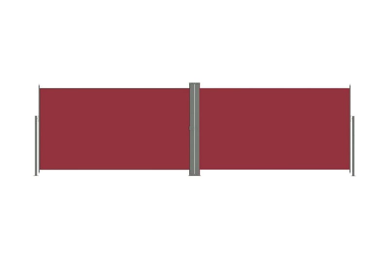 Infällbar sidomarkis 180x600 cm röd - Röd - Markiser - Balkongmarkis - Balkongskydd & insynsskydd balkong - Sidomarkis