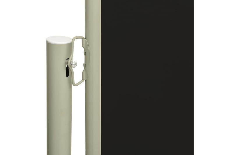 Infällbar sidomarkis 180x600 cm svart - Svart - Balkongmarkis - Markiser - Sidomarkis - Balkongskydd & insynsskydd balkong