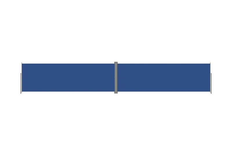 Infällbar sidomarkis 200x1200 cm blå - Blå - Balkongmarkis - Markiser - Sidomarkis - Balkongskydd & insynsskydd balkong