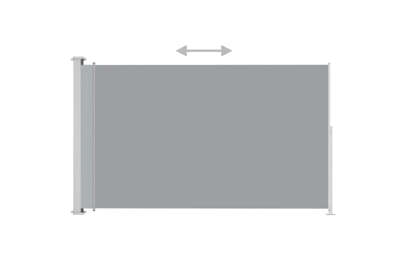 Infällbar sidomarkis 200x300 cm grå - Grå - Utemöbler - Solskydd - Markiser - Balkongmarkis