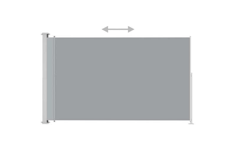 Infällbar sidomarkis 200x300 cm grå - Grå - Balkongmarkis - Markiser - Sidomarkis - Balkongskydd & insynsskydd balkong