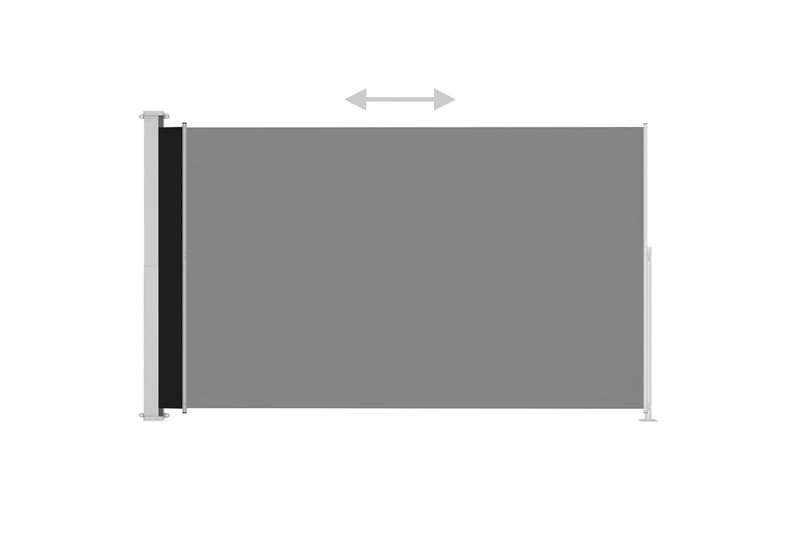 Infällbar sidomarkis 200x300 cm svart - Svart - Balkongmarkis - Markiser - Sidomarkis - Balkongskydd & insynsskydd balkong