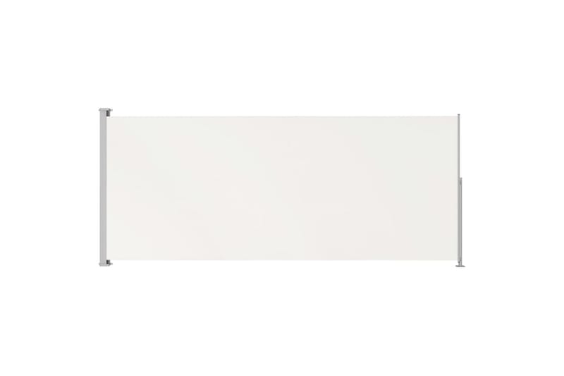 Infällbar sidomarkis 200x500 cm gräddvit - Vit - Utemöbler - Solskydd - Markiser - Balkongmarkis