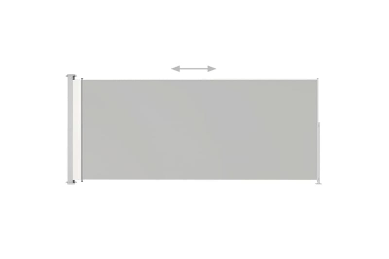 Infällbar sidomarkis 200x500 cm gräddvit - Vit - Utemöbler - Solskydd - Markiser - Balkongmarkis