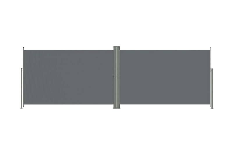 Infällbar sidomarkis 200x600 cm antracit - Grå - Markiser - Balkongmarkis - Balkongskydd & insynsskydd balkong - Sidomarkis