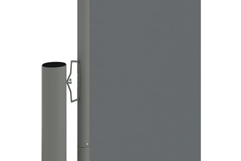 Infällbar sidomarkis 200x600 cm antracit - Grå - Utemöbler - Solskydd - Markiser - Balkongmarkis