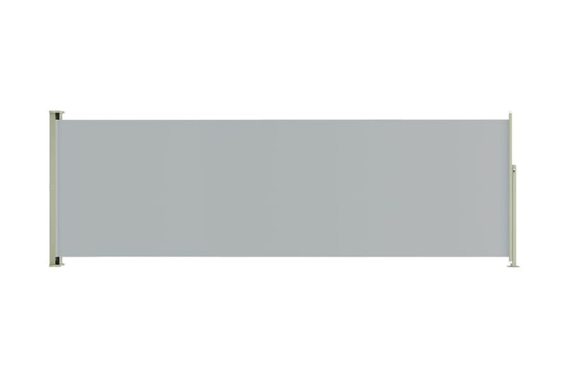 Infällbar sidomarkis 200x600 cm grå - Grå - Markiser - Balkongmarkis - Balkongskydd & insynsskydd balkong - Sidomarkis
