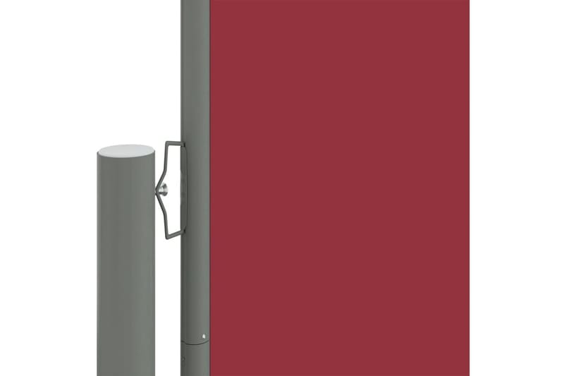 Infällbar sidomarkis 200x600 cm röd - Röd - Utemöbler - Solskydd - Markiser - Balkongmarkis