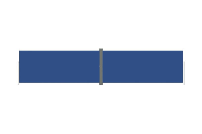 Infällbar sidomarkis 220x1000 cm blå - Blå - Balkongmarkis - Markiser - Sidomarkis - Balkongskydd & insynsskydd balkong