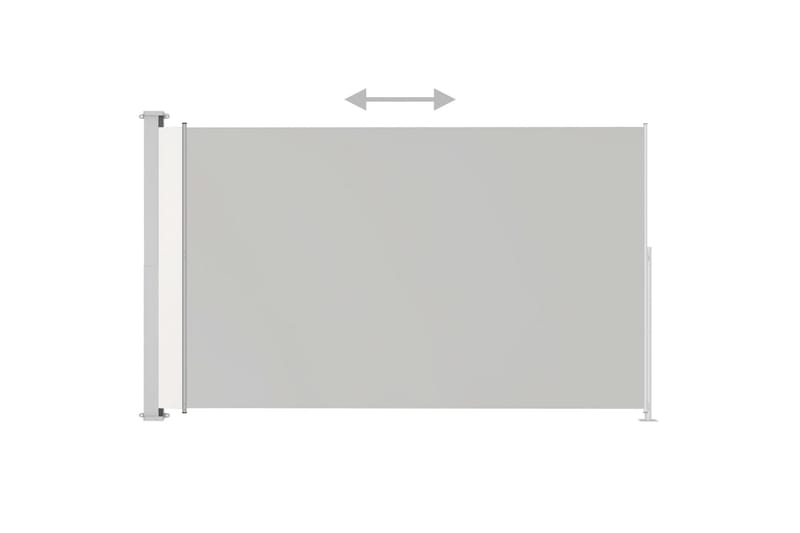 Infällbar sidomarkis 220x300 cm gräddvit - Vit - Utemöbler - Solskydd - Markiser - Balkongmarkis