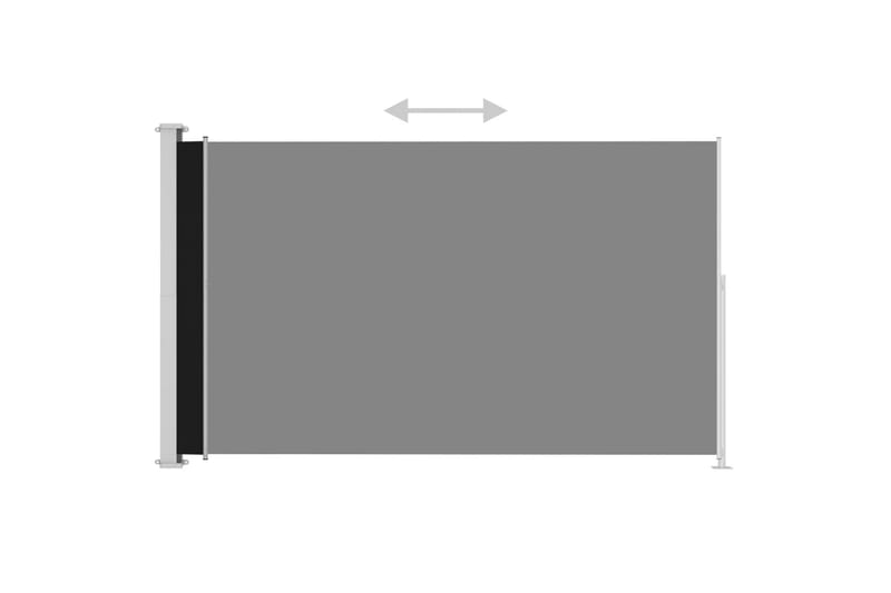 Infällbar sidomarkis 220x300 cm svart - Svart - Utemöbler - Solskydd - Markiser - Balkongmarkis