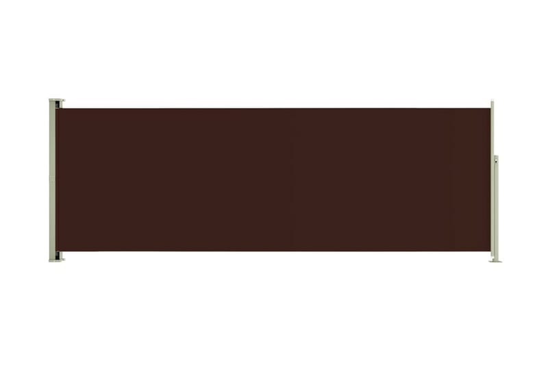 Infällbar sidomarkis 220x600 cm brun - Brun - Markiser - Balkongmarkis - Balkongskydd & insynsskydd balkong - Sidomarkis