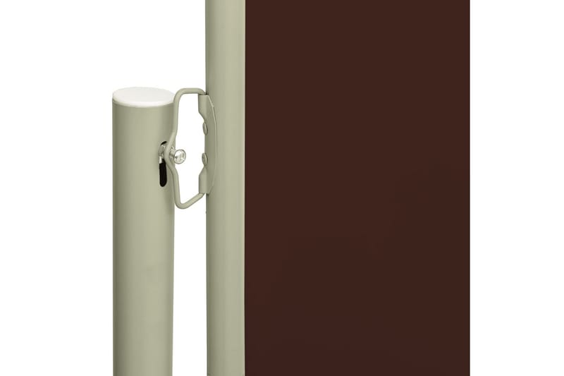 Infällbar sidomarkis 220x600 cm brun - Brun - Utemöbler - Solskydd - Markiser - Balkongmarkis
