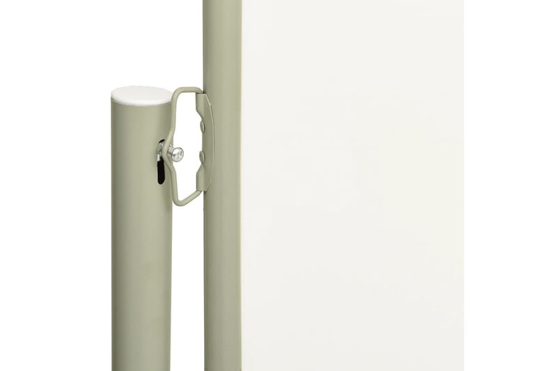 Infällbar sidomarkis 220x600 cm gräddvit - Vit - Utemöbler - Solskydd - Markiser - Balkongmarkis