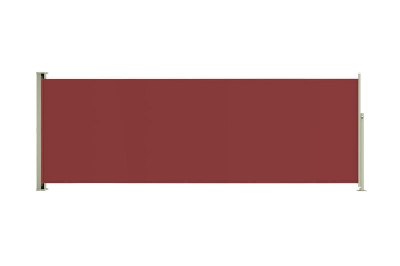 Infällbar sidomarkis 220x600 cm röd - Röd - Balkongmarkis - Markiser - Sidomarkis - Balkongskydd & insynsskydd balkong