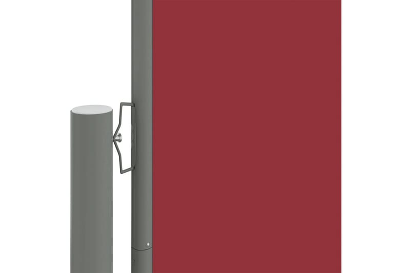 Infällbar sidomarkis 220x600 cm röd - Röd - Utemöbler - Solskydd - Markiser - Balkongmarkis
