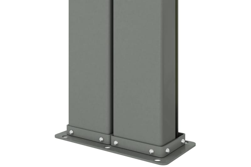 Infällbar sidomarkis 220x600 cm röd - Röd - Utemöbler - Solskydd - Markiser - Balkongmarkis