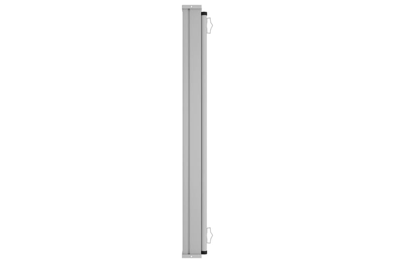 Infällbar sidomarkis 600x160 cm grå - Grå - Balkongmarkis - Markiser - Sidomarkis - Balkongskydd & insynsskydd balkong