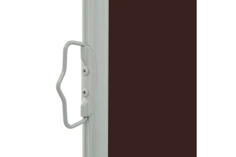 Infällbar sidomarkis 80x300 cm brun - Brun - Balkongmarkis - Markiser - Sidomarkis - Balkongskydd & insynsskydd balkong