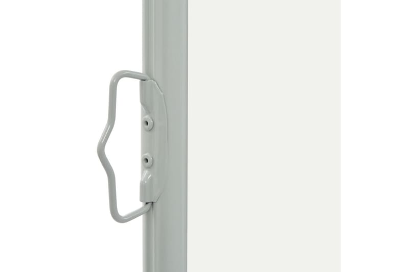 Infällbar sidomarkis 80x300 cm gräddvit - Vit - Balkongmarkis - Markiser - Sidomarkis - Balkongskydd & insynsskydd balkong