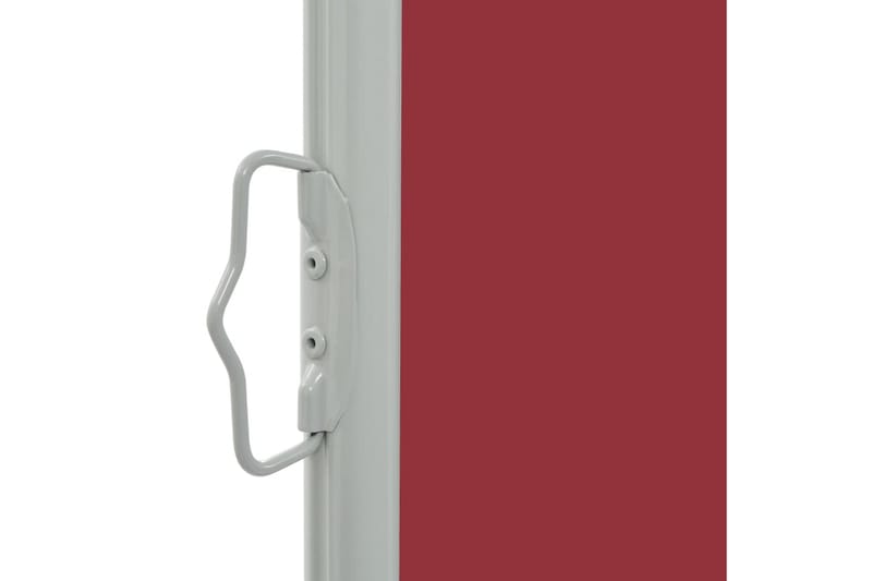 Infällbar sidomarkis 80x300 cm röd - Röd - Utemöbler - Solskydd - Markiser - Balkongmarkis
