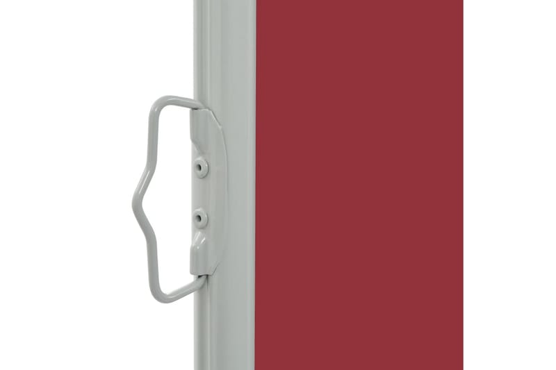 Infällbar sidomarkis 80x300 cm röd - Röd - Balkongmarkis - Markiser - Sidomarkis - Balkongskydd & insynsskydd balkong