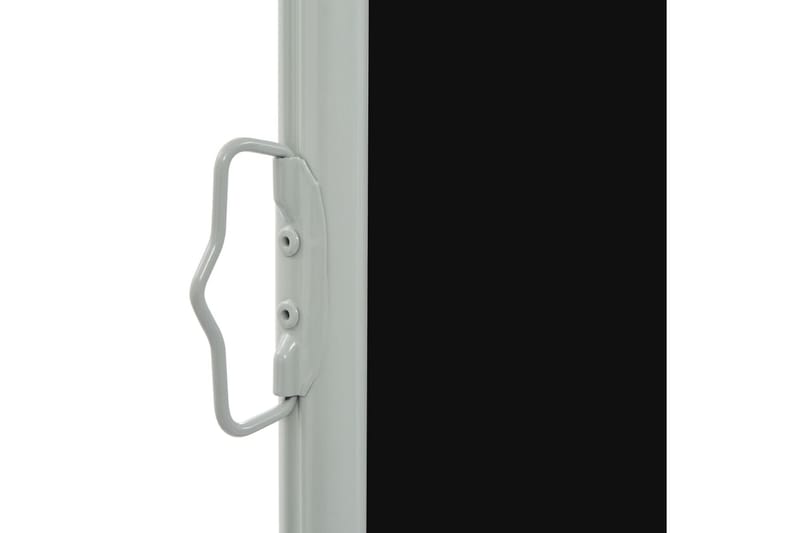 Infällbar sidomarkis 80x300 cm svart - Svart - Balkongmarkis - Markiser - Sidomarkis - Balkongskydd & insynsskydd balkong