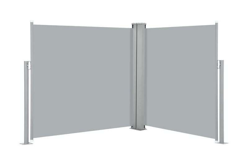 Infällbar sidomarkis antracit 100x600 cm - Grå - Utemöbler - Solskydd - Markiser - Balkongmarkis