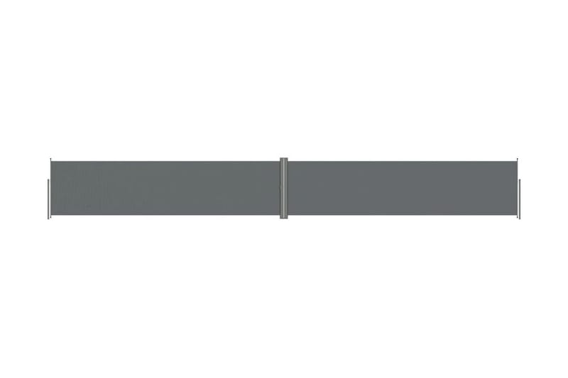Infällbar sidomarkis antracit 160x1200 cm - Grå - Balkongmarkis - Markiser - Sidomarkis - Balkongskydd & insynsskydd balkong