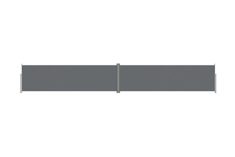 Infällbar sidomarkis antracit 180x1200 cm - Grå - Markiser - Balkongmarkis - Balkongskydd & insynsskydd balkong - Sidomarkis