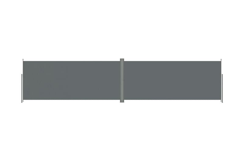 Infällbar sidomarkis antracit 220x1000 cm - Grå - Balkongmarkis - Markiser - Sidomarkis - Balkongskydd & insynsskydd balkong